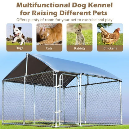 Outdoor Pet Playpen with All Weather Roof and Door