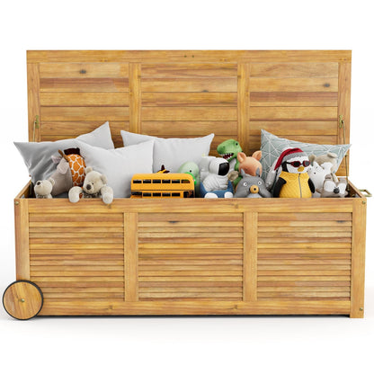 Outdoor Storage Box with 2 Wheels for Patio