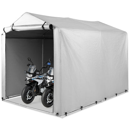 Outdoor Storage Shed Portable Garage Shelter for Bikes-Silver