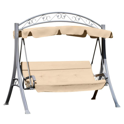 3-Person Swing Chair, Steel-Beige