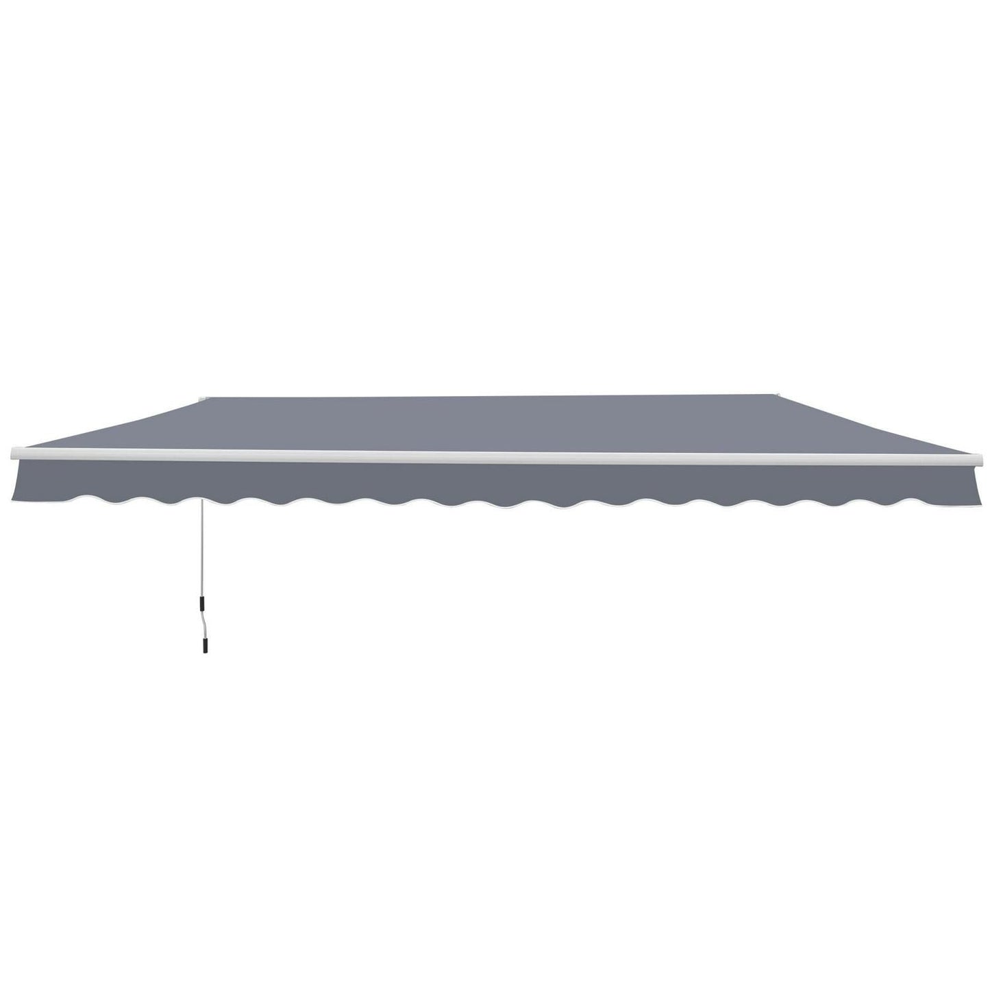 4 X3m Manual Retractable Awning, Size -Grey