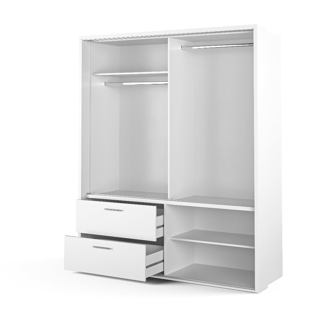 Arti 22 - 2 Sliding Door Wardrobe with Drawers 180cm