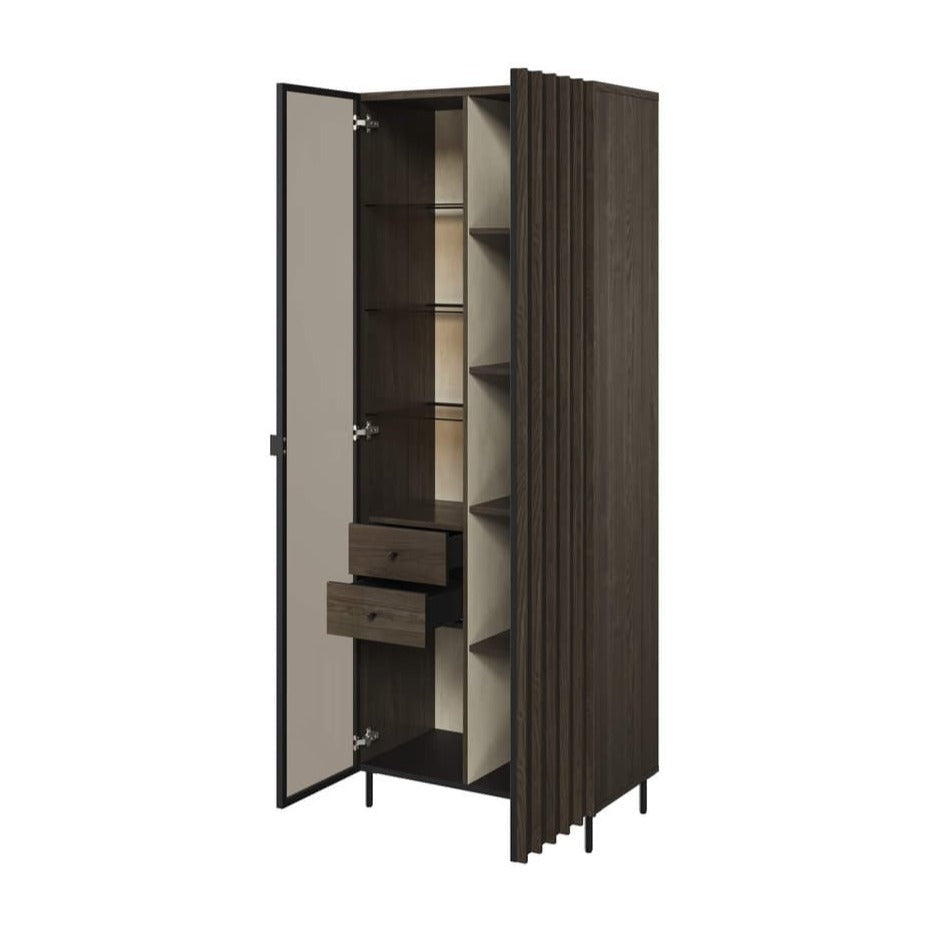 Piemonte PE-02 Tall Display Cabinet 73cm