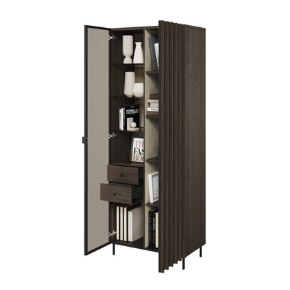 Piemonte PE-02 Tall Display Cabinet 73cm