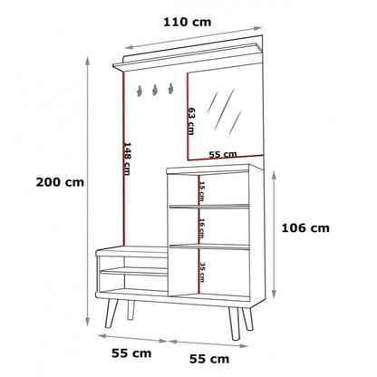 Primo Hallway Unit 110cm