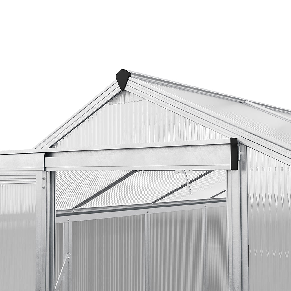 The Home Master Silver Aluminum Framed 6x6 Greenhouse with Vent