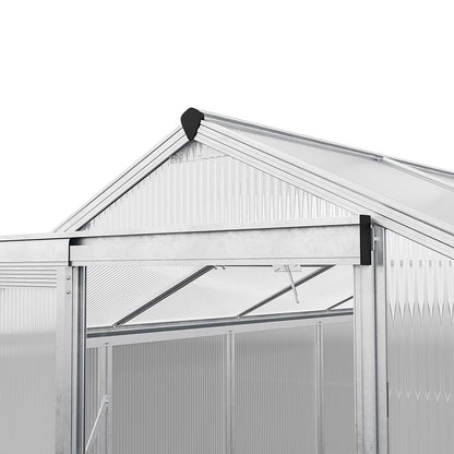The Home Master Silver Aluminum Framed 6x6 Greenhouse with Vent