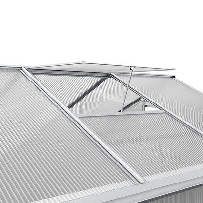 The Home Master Silver Aluminum Framed 6x6 Greenhouse with Vent