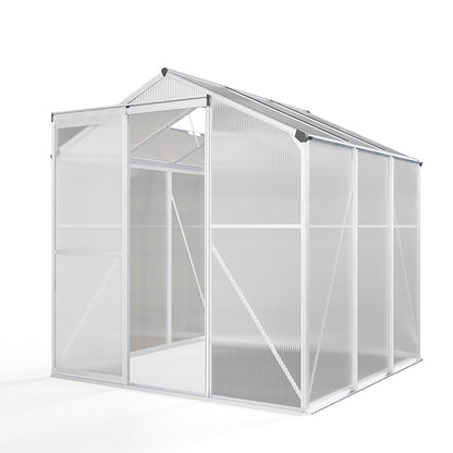 The Home Master Silver Aluminum Framed 6x6 Greenhouse with Vent