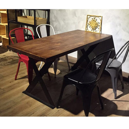 Industrial Heavy Duty X Shape Iron Table Legs