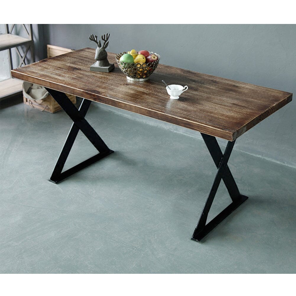 Industrial Heavy Duty X Shape Iron Table Legs
