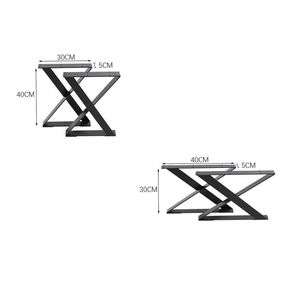 Industrial Heavy Duty X Shape Iron Table Legs