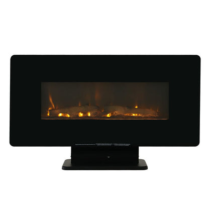 Electric Freestanding and Wall Mounted Fireplace with Stand