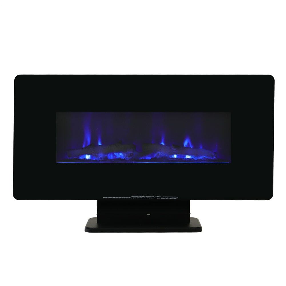 Electric Freestanding and Wall Mounted Fireplace with Stand