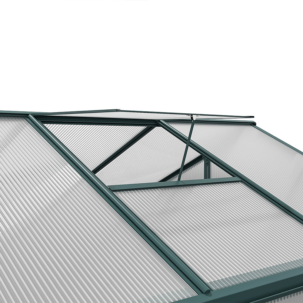 6' x 6' ft Garden Greenhouse Green Framed with Vent