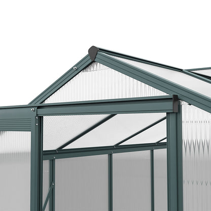6' x 6' ft Garden Greenhouse Green Framed with Vent