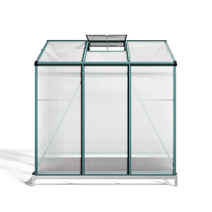 6' x 6' ft Garden Greenhouse Green Framed with Vent