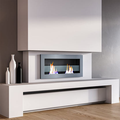Smallbee Stainless Steel Wall Mount Bioethanol Fireplace Insert