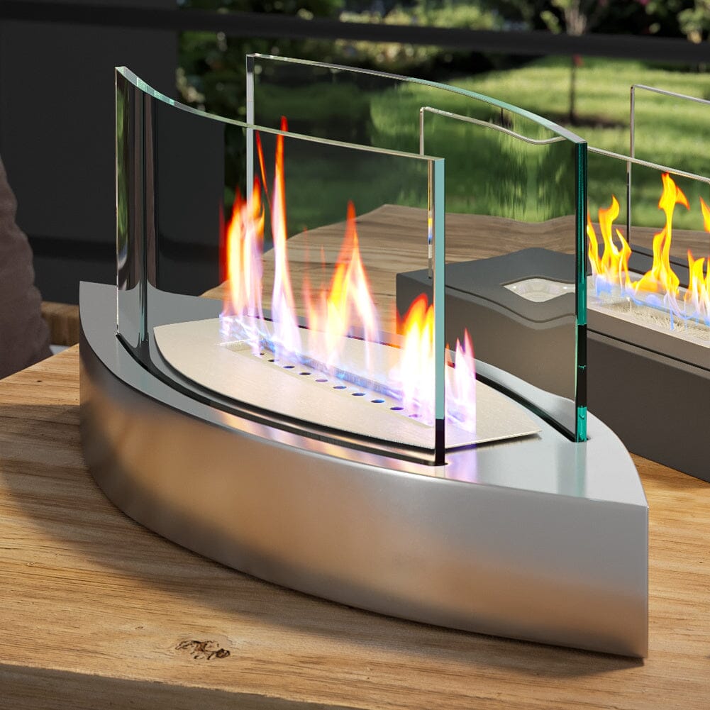 Unique Smokeless Stainless Steel Tabletop Ethanol Fireplace