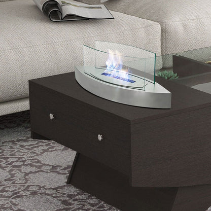 Unique Smokeless Stainless Steel Tabletop Ethanol Fireplace