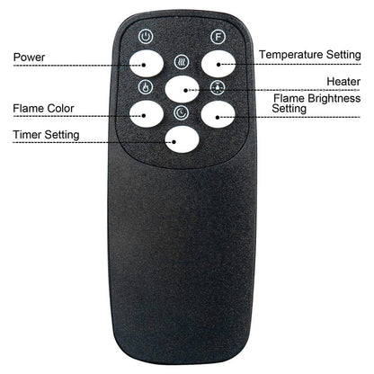 50/60 inch Wall Mounted Electric Fireplaces 5000BTU Inset Fireplace Heater