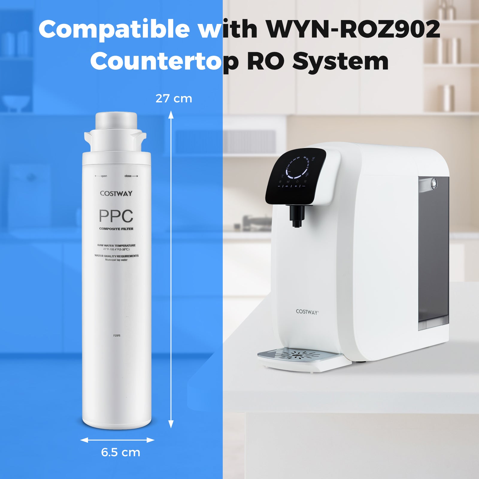 PPC Filter Replacement for Item No: 13695278 Countertop Reverse Osmosis System