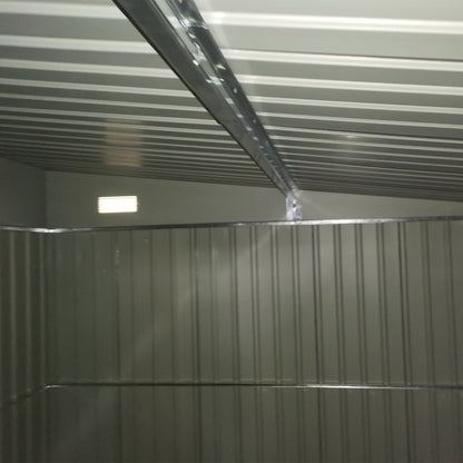 Outsunny 3,3 x 2,68 m Falista metalowa szopa - czarna