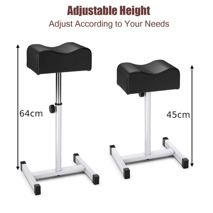 Adjustable Pedicure Manicure Footrest Salon Spa Tool-Black