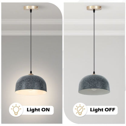 Pendant Light Fixture with Adjustable Hanging Cable and E27 Bulb Base