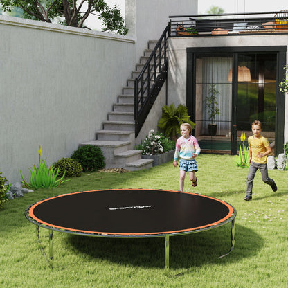 Mata zamienna do trampoliny SPORTNOW z narzędziem do naciągania sprężyn, 54 haki V, do trampoliny 10 stóp ze sprężynami 14 cm, pomarańczowy