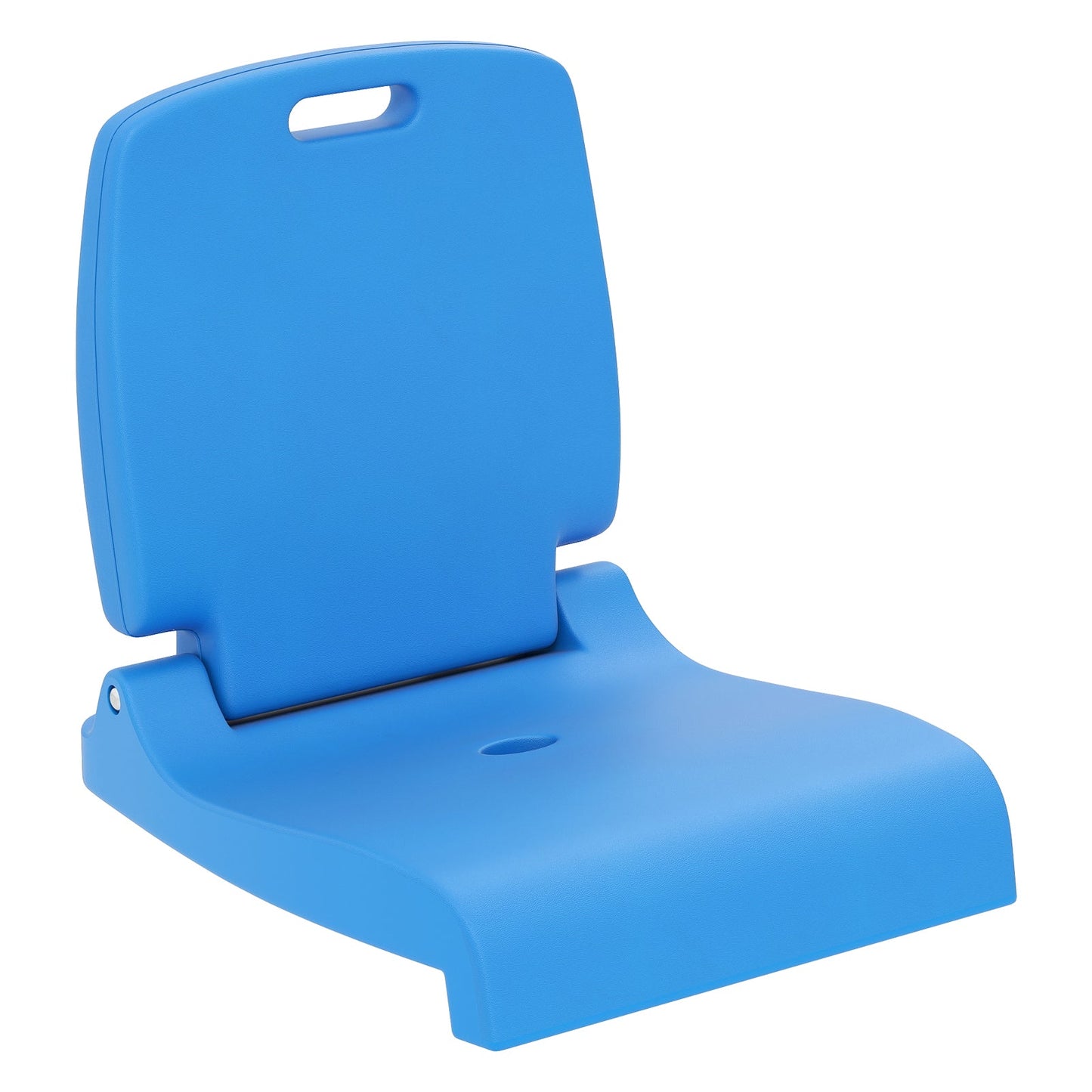Poolside Chairs with Handle and Back Support for Edge of Pool-Blue