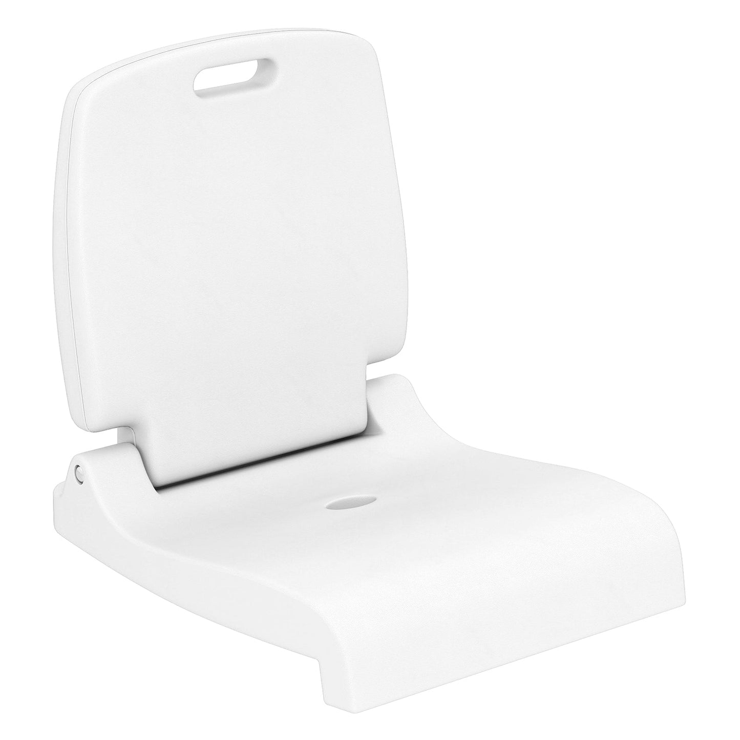 Poolside Chairs with Handle and Back Support for Edge of Pool-White