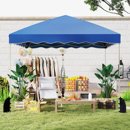 300 x 300 cm Pop up Canopy Tent with Wheeled Bag-Blue