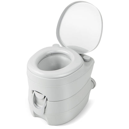 Portable Toilet with 20 L Detachable Waste Tank-Grey