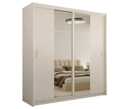 Cashmere Mirrored Sliding Door Wardrobe 203cm – RADLEY 2