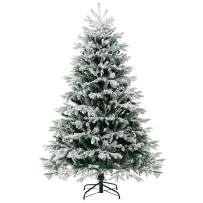 Pre-Lit Artificial Christmas Tree with PE PVC Branch Tips and Warm White LED Lights-6 ft