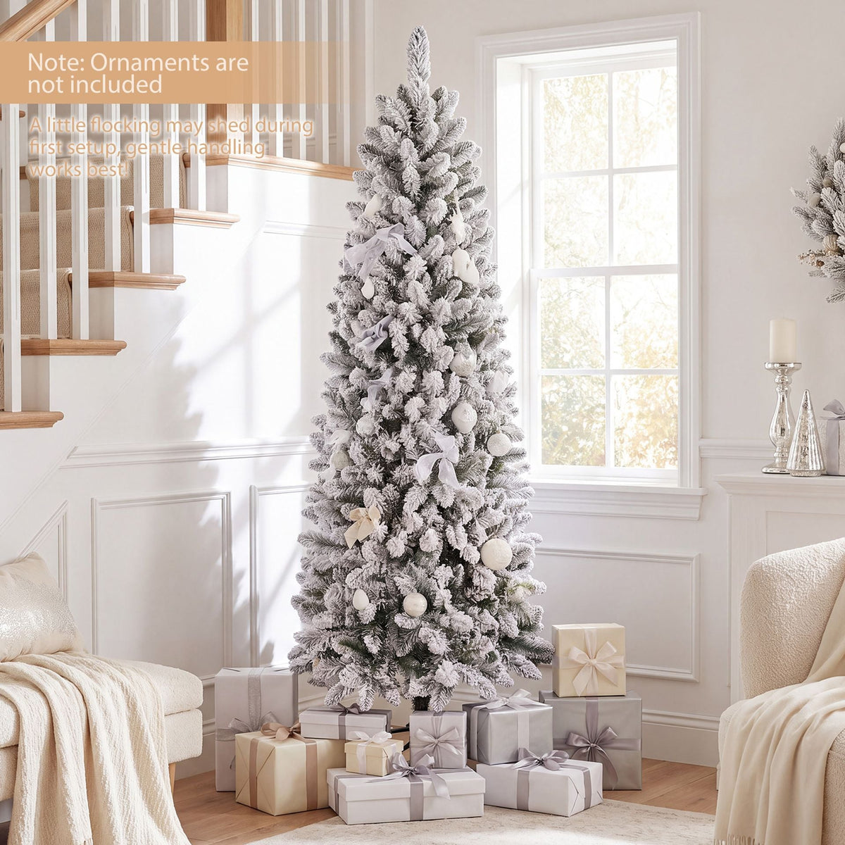Prelit Artificial Christmas Tree with Smart RGB 350/250 Warm White LED Lights-180cm