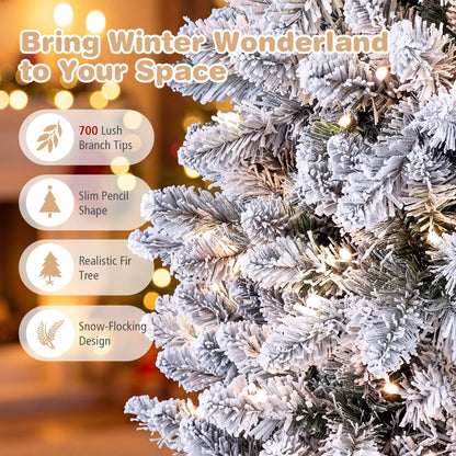 Prelit Artificial Christmas Tree with Smart RGB 350/250 Warm White LED Lights-180cm