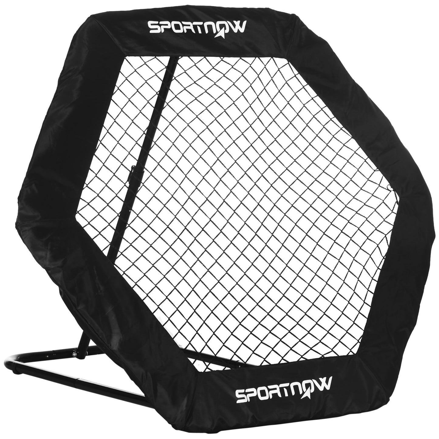 SPORTNOW Football Rebounder Net with 5 Adjustable Angles, Foldable Football Kickback Target Goal for Play Training Teaching, Indoor and Outdoor Use