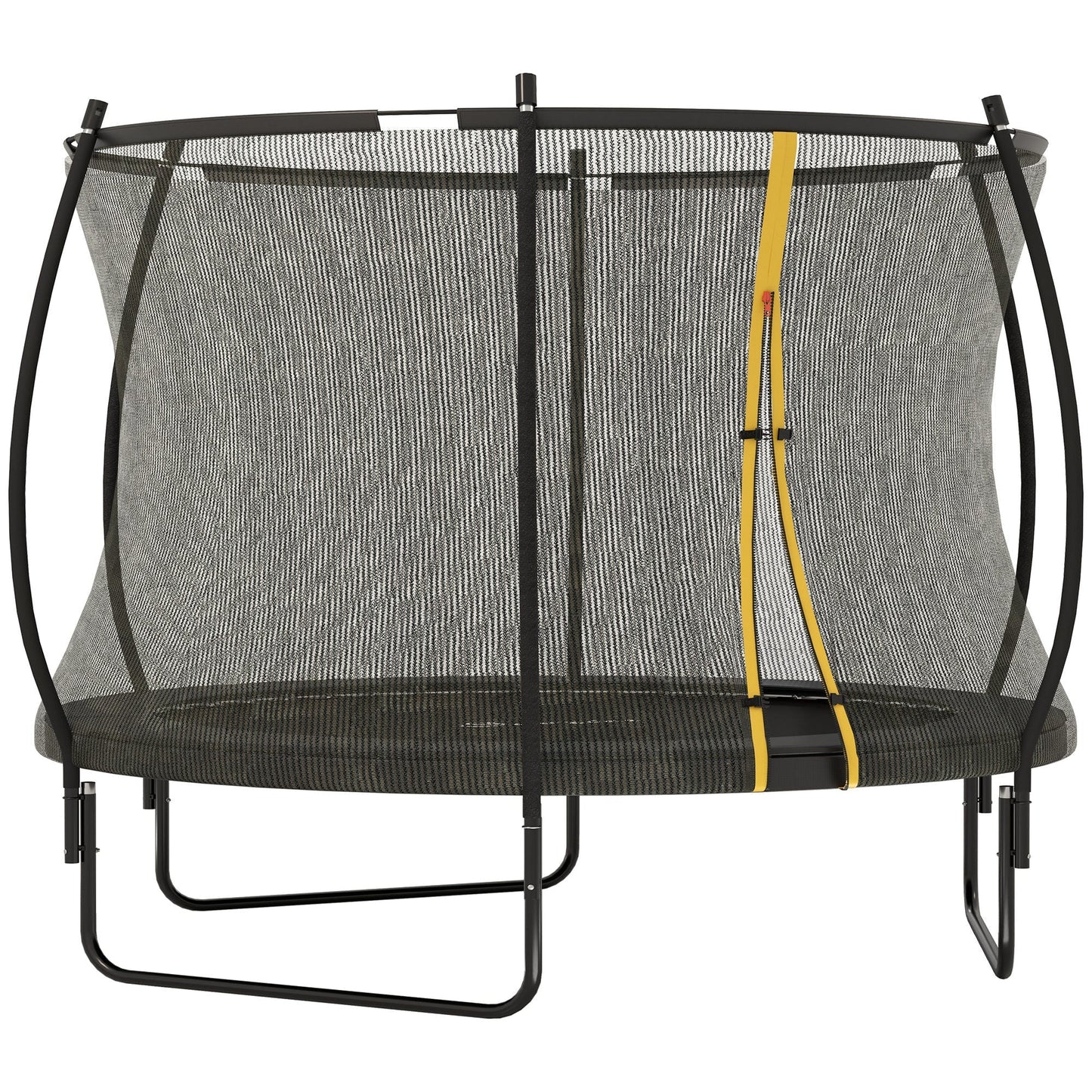 SPORTNOW 10ft Outdoor Trampoline with Enclosure Net, Spring Cover, Black