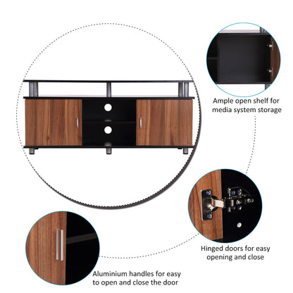 Retro Style TV Unit Stand 120Lx40Wx52.2H cm-Black