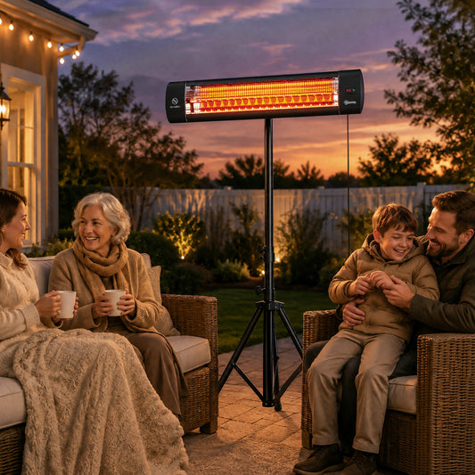 Outsunny 2500 W Electric Infrared Patio Heater in Black, image 2