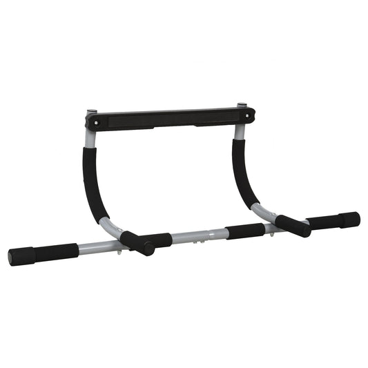 HOMCOM Pull-Up Bar for Doorway, Home Fitness Door Horizontal Bar Push up Bar for Indoor Gym Upper Body Workout, Grey