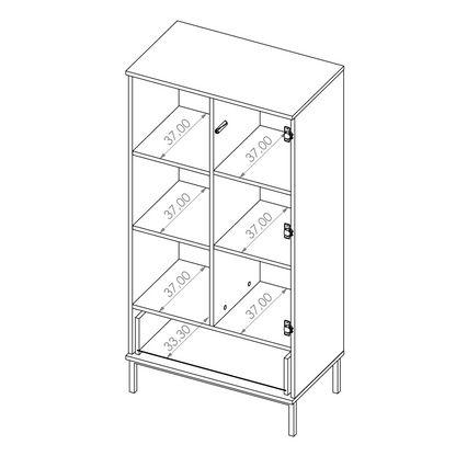 Querty 03 Display Cabinet 70cm