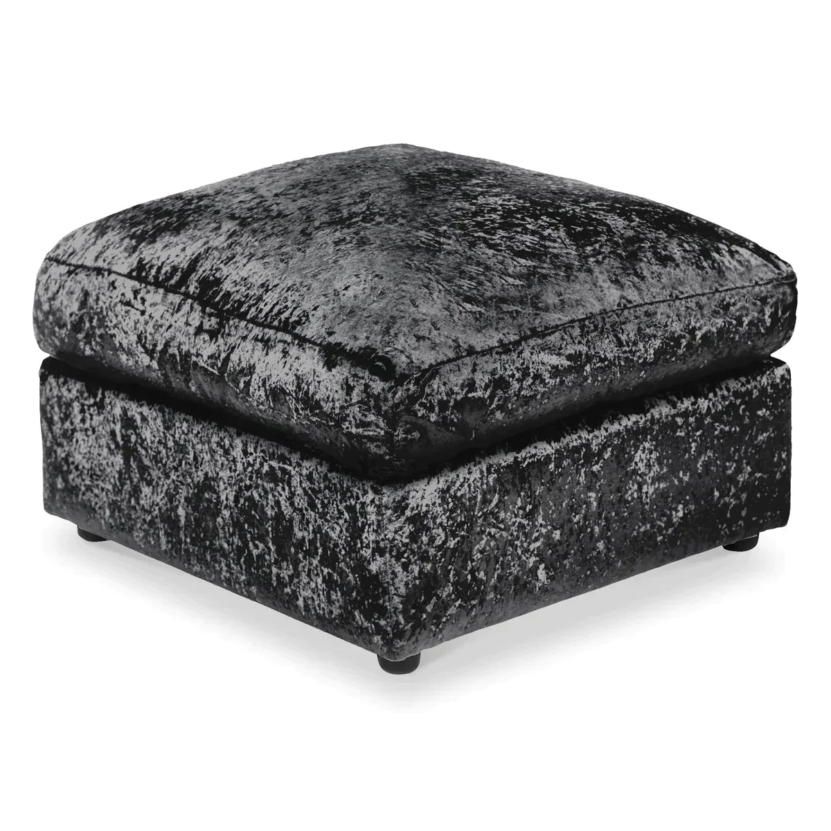 Mercury Ajo Crushed Velvet Corner Sofa ,Silver ,Black ,Mink