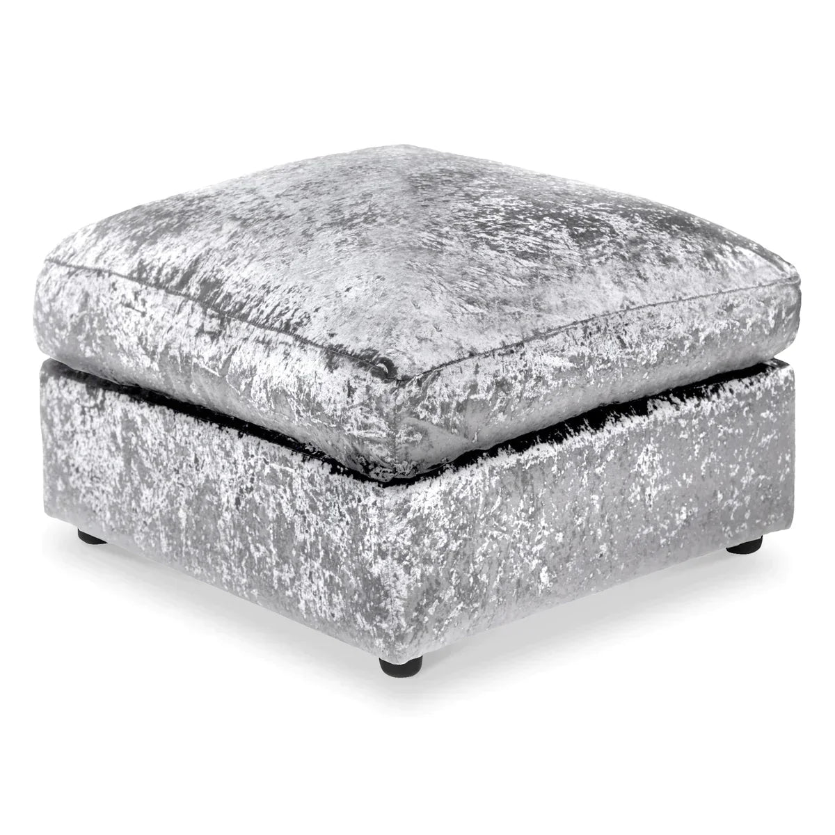 Arabia Crushed Velvet 2 Seater Sofa - Silver