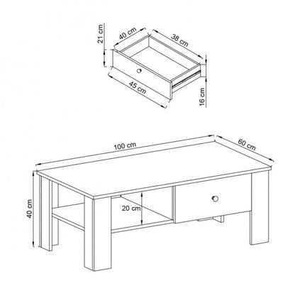 Rene Coffee Table 105cm