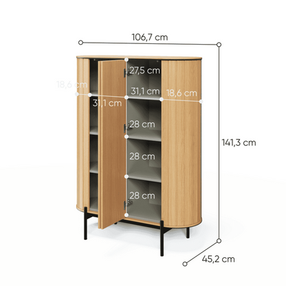 Rotto RT-01 Highboard Cabinet 107cm