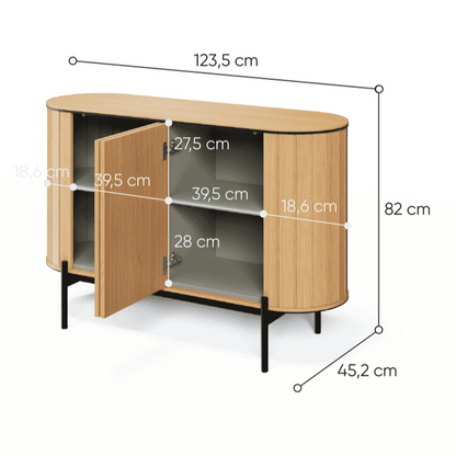 Rotto RT-02 Sideboard Cabinet 124cm