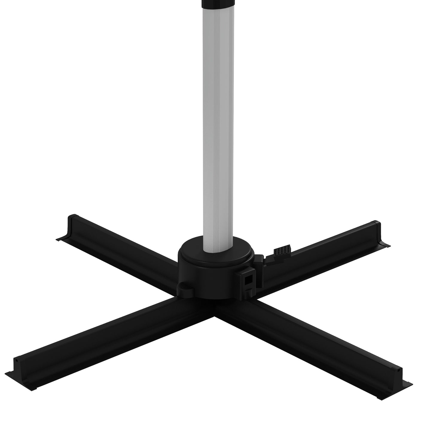 Parasol ogrodowy Outsunny Square Cantilever z pięciopozycyjnym baldachimem – zielony